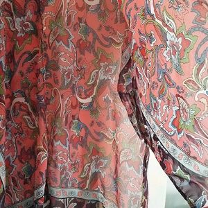 Beautiful boho inspired sheer shaw like top